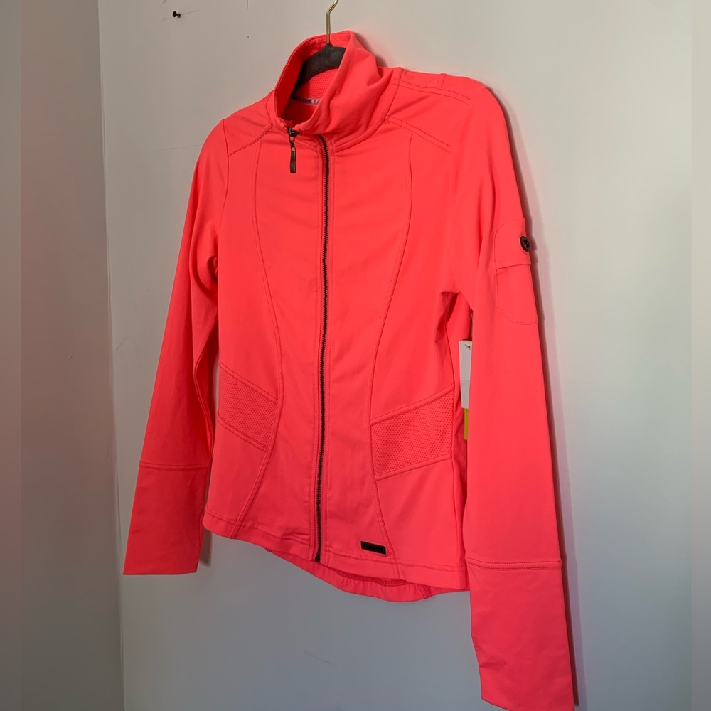 Gianni Bini Sports Zip-Up Jacket NWT - High Visibility Pink Color